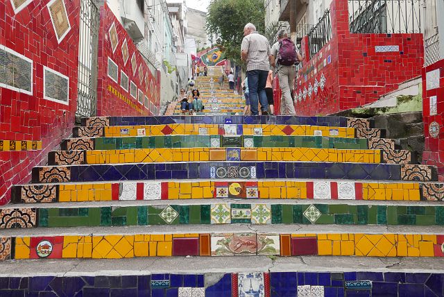 515-Rio-016.jpg - Deze trap verbindt Lapa met de hoger gelegen wijk Santa Teresa.
